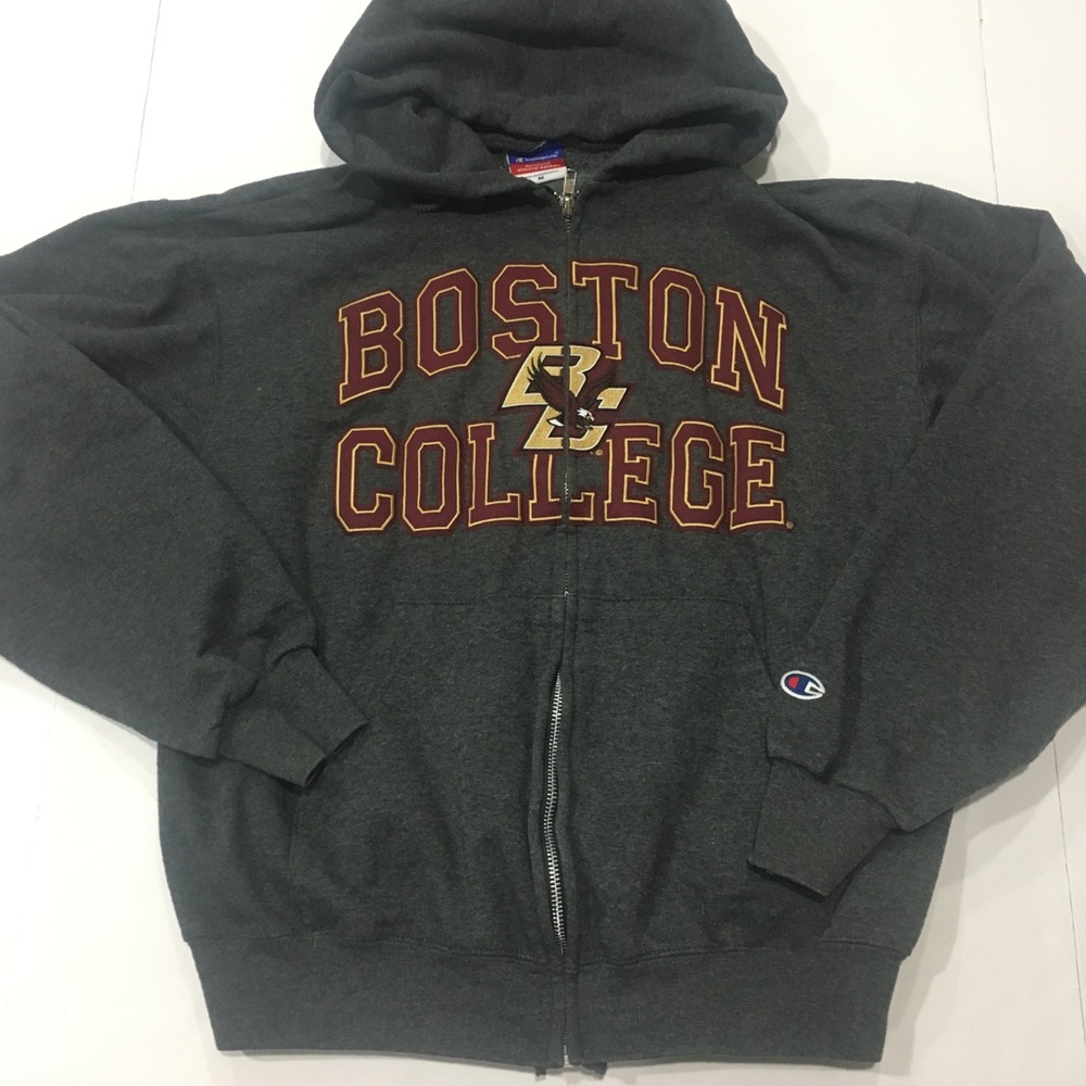 Boston College Champion Zip-Up Hoodie Size M
